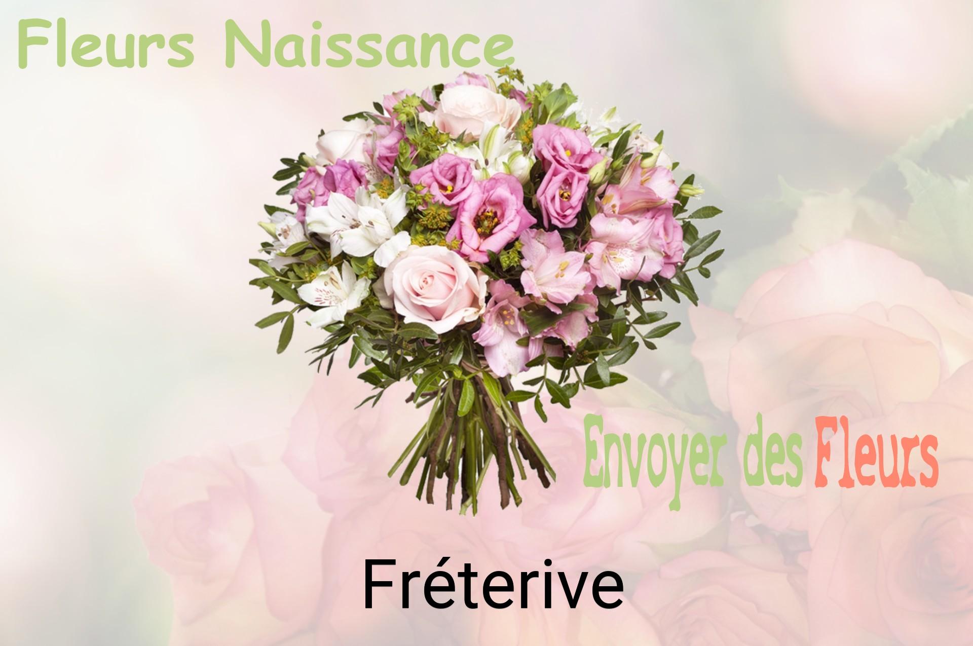 Bouquet de fleurs de naissance livré à Fréterive